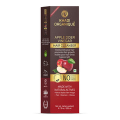 Khadi Organique Apple Cider Vinegar Hair Cleanser/Shampoo - SLS And Paraben Free-200 ml