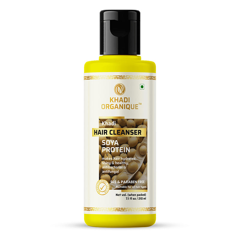 Khadi Organique Soya Protein Hair Cleanser/Shampoo - SLS And Paraben Free