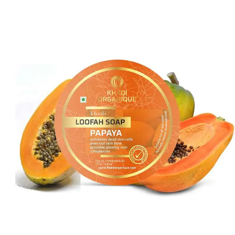 100% Organic Papaya Loofah Soap