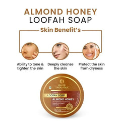 Khadi Herbal Almond Honey Loofah Soap
