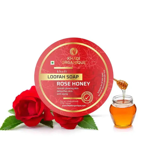 Rose Honey Loofah Soap