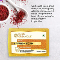 Saffron soap for skin whitening